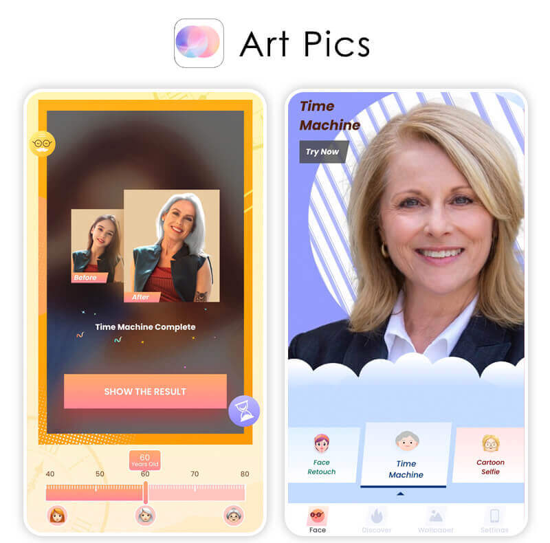 Aging-App von Art Pics