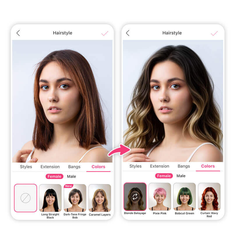 blonde balayage filter
