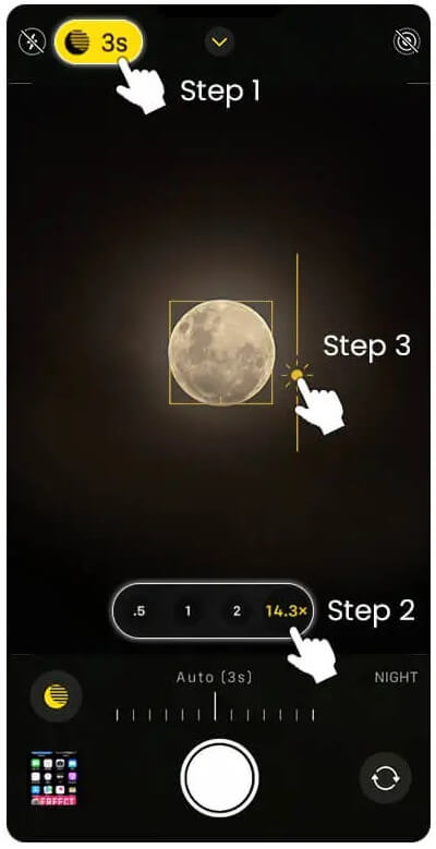 iPhone 拍月亮參數設定 iPhone 拍月亮參數設定與修圖教學示範