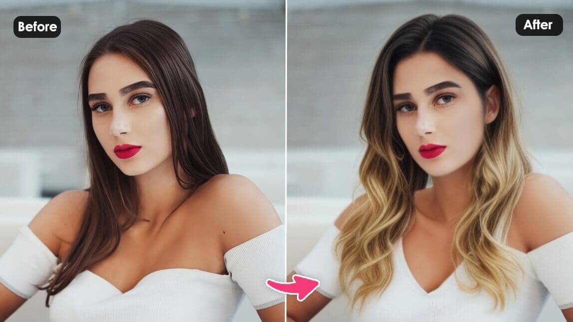 Balayage Filter: Virtual Hair Color Try-On Balayage