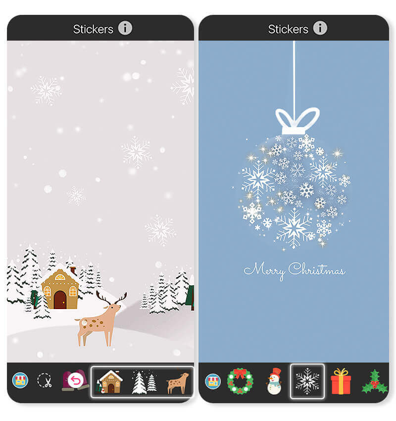 Ajouter filtre Noël et pattern Noël Ajouter filtre Noël et pattern Noël
