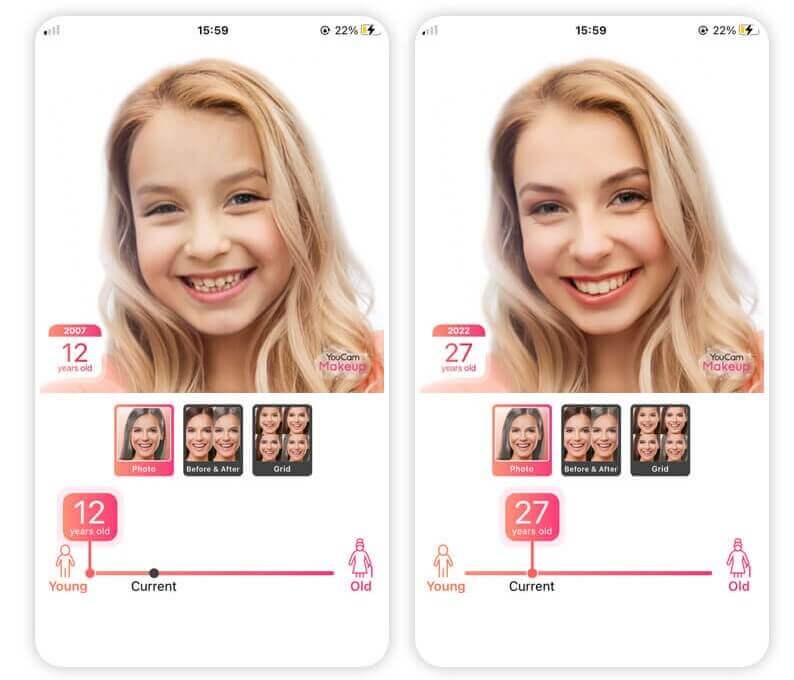 Ändere dein Aussehen mit der Aging-App