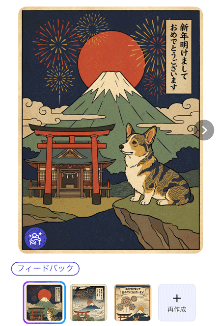 簡単なプロンプト生成画像