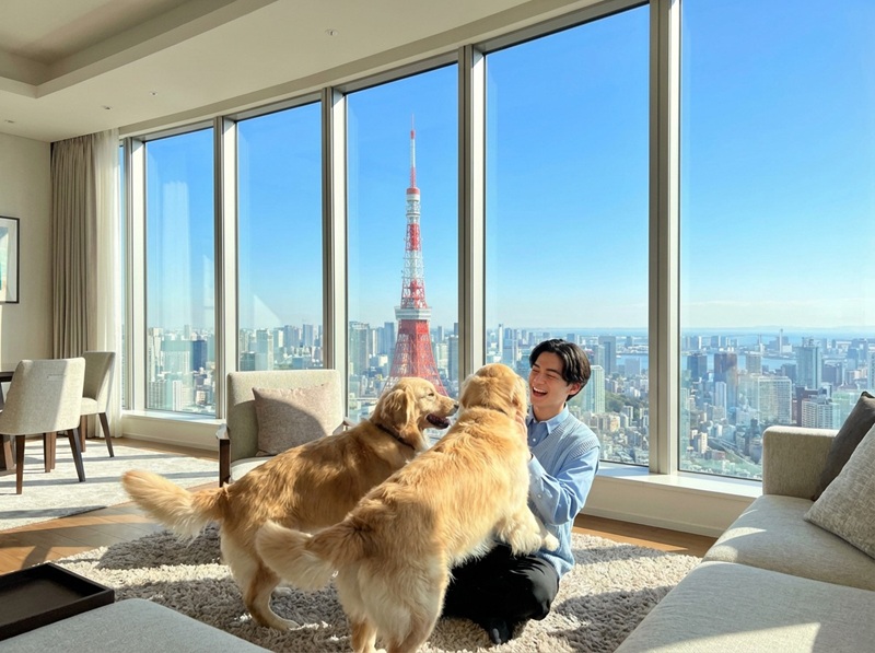 シーン⑤ペットと戯れる シーン⑤ペットと戯れる