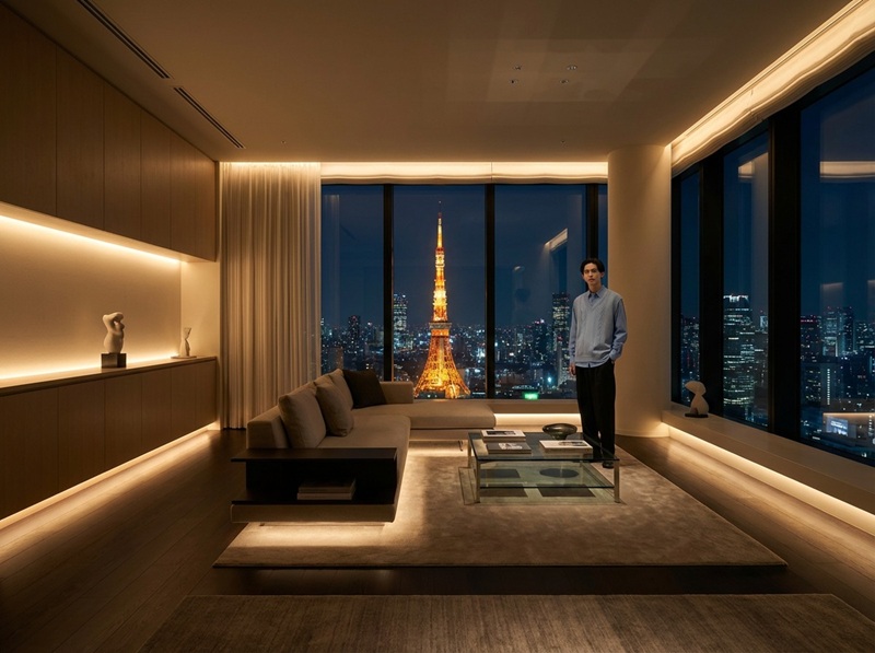 シーン①高層階モダン部屋 シーン①高層階モダン部屋