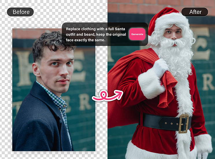 Make Me Santa with AI Agent in YouCam Perfect Make Me Santa with AI Agent in YouCam Perfect