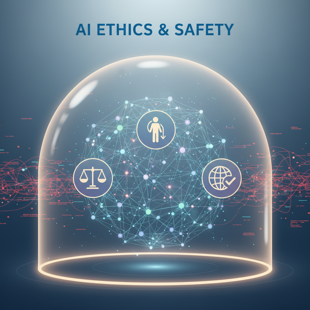 A visual emphasizing the safety and ethical considerations built into advanced AI models like GPT-4.