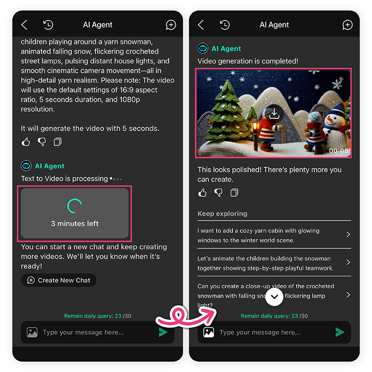 Generate and Save Your Knitted World Video