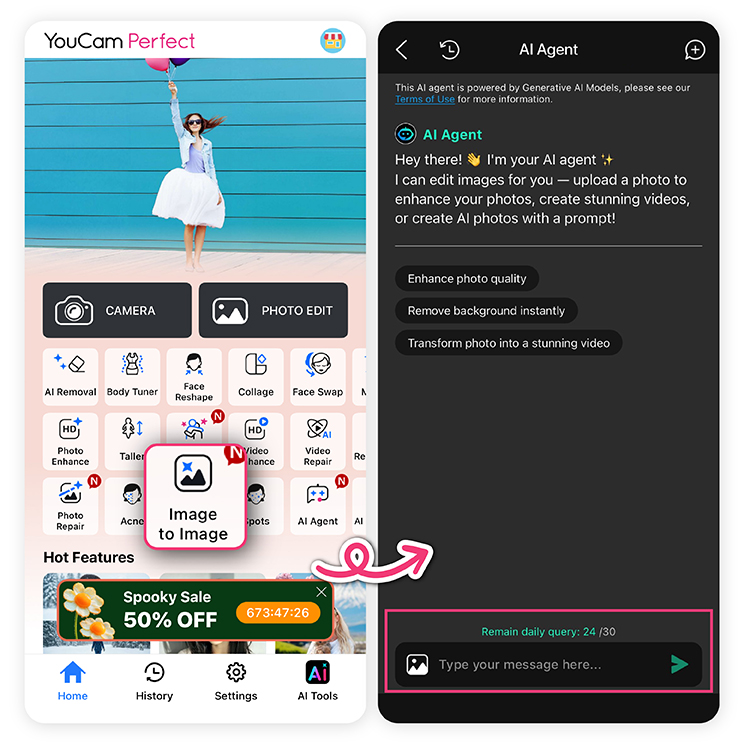 Use YouCam Perfect to create the AI Knitted World