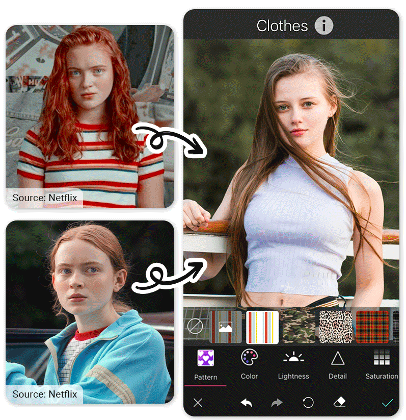 Montage photo Stranger Things, filtre Stranger Things, vêtement stranger things