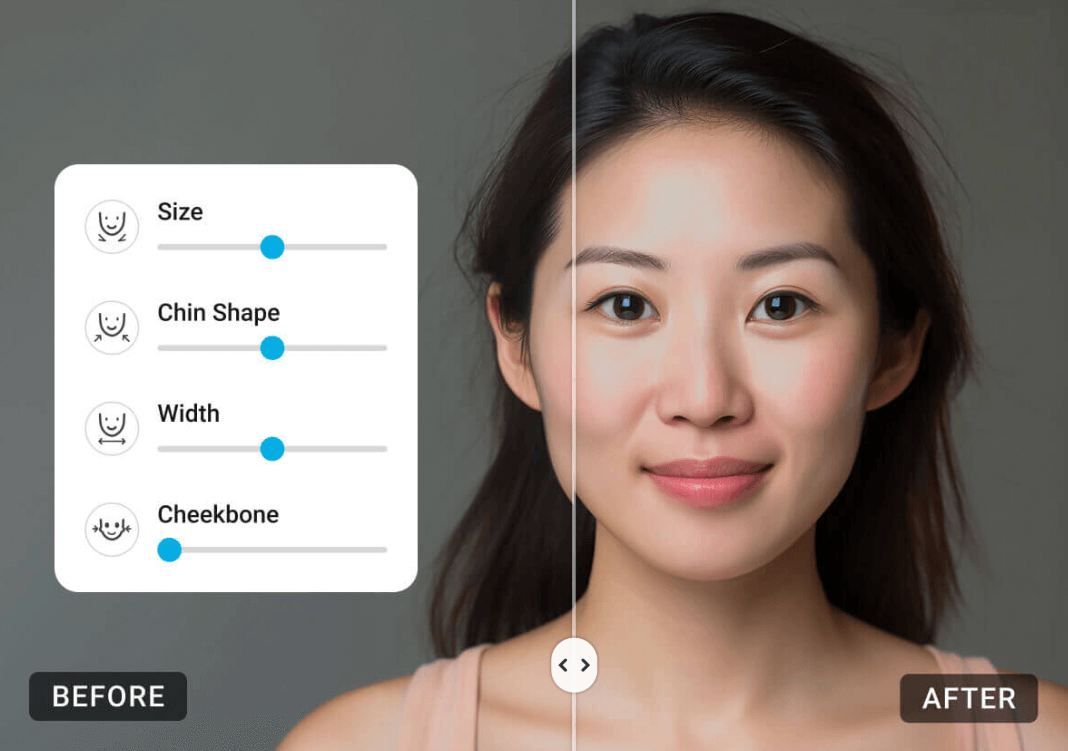 Try Online Face Slimming Tool to Slim Your Face, Sharpen Your Jawline, and Edit Your Face Width for Free with YouCam Online Editor