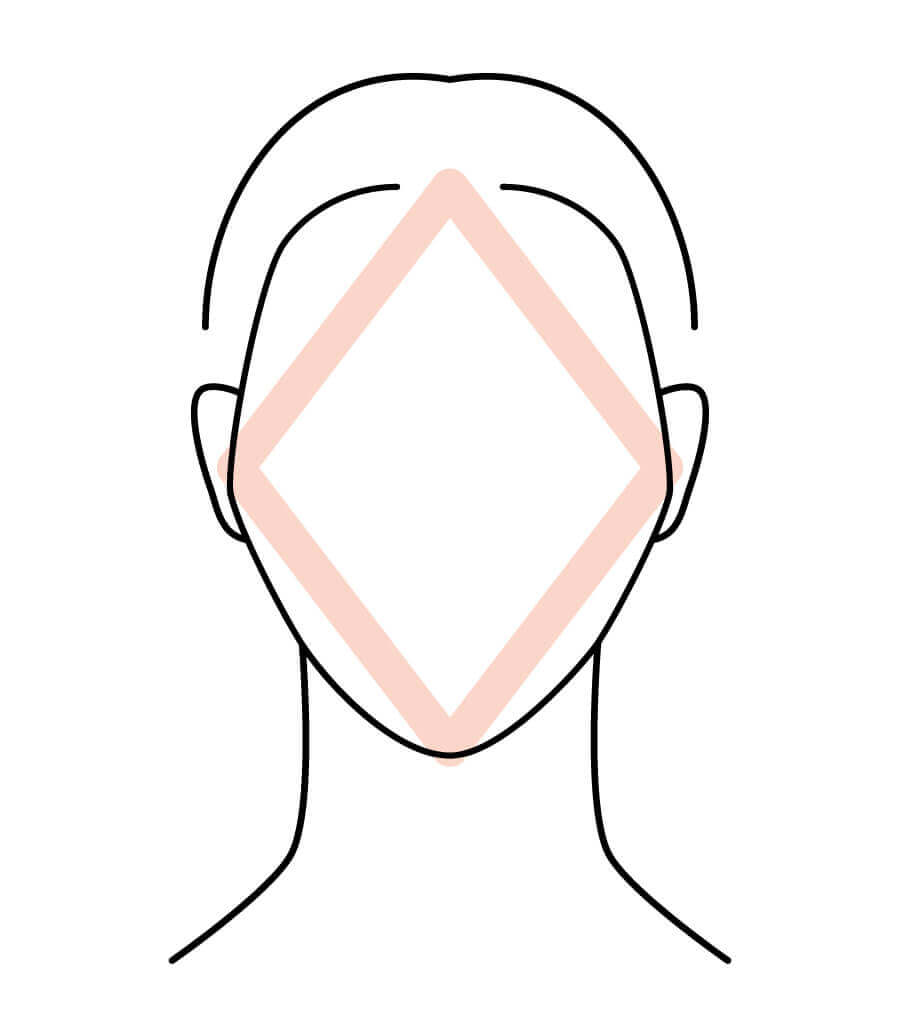 ひし形シルエット