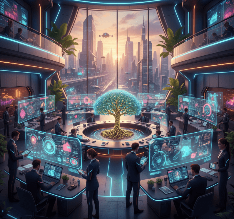 Imagine your business, supercharged by AI, where data flows seamlessly and innovation sparks constantly.