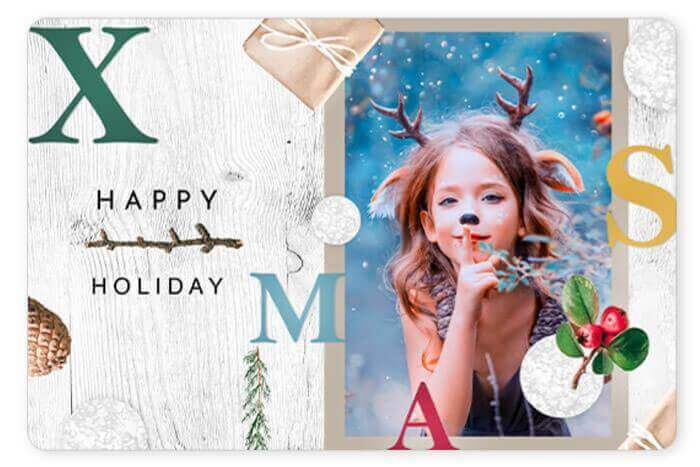 Weihnachtskarten Design Verschiedene Designs für Weihnachtskarten und Collagen.