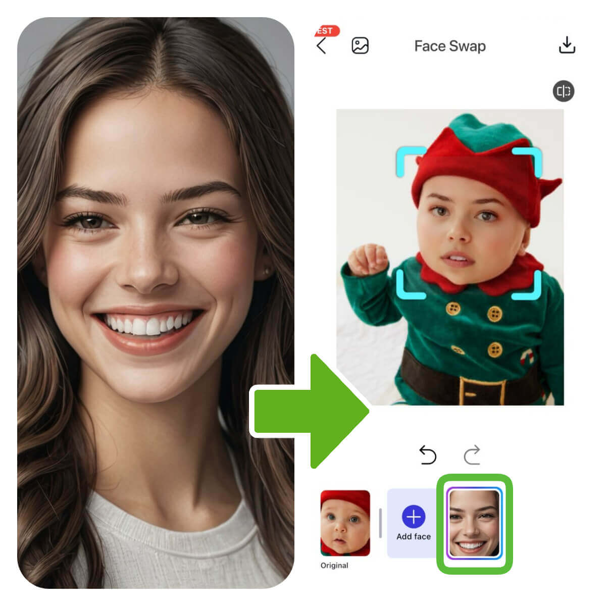 Poner cara en duende