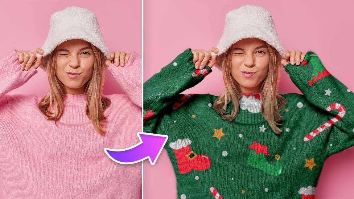 Ugly Christmas Sweater & Weihnachtspullis mit App anprobieren