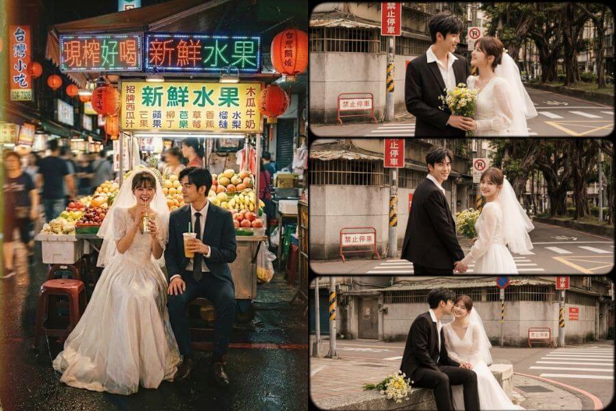 婚紗照風格推薦:台灣感性復古風 婚紗寫真-婚紗照合成app-婚紗修圖