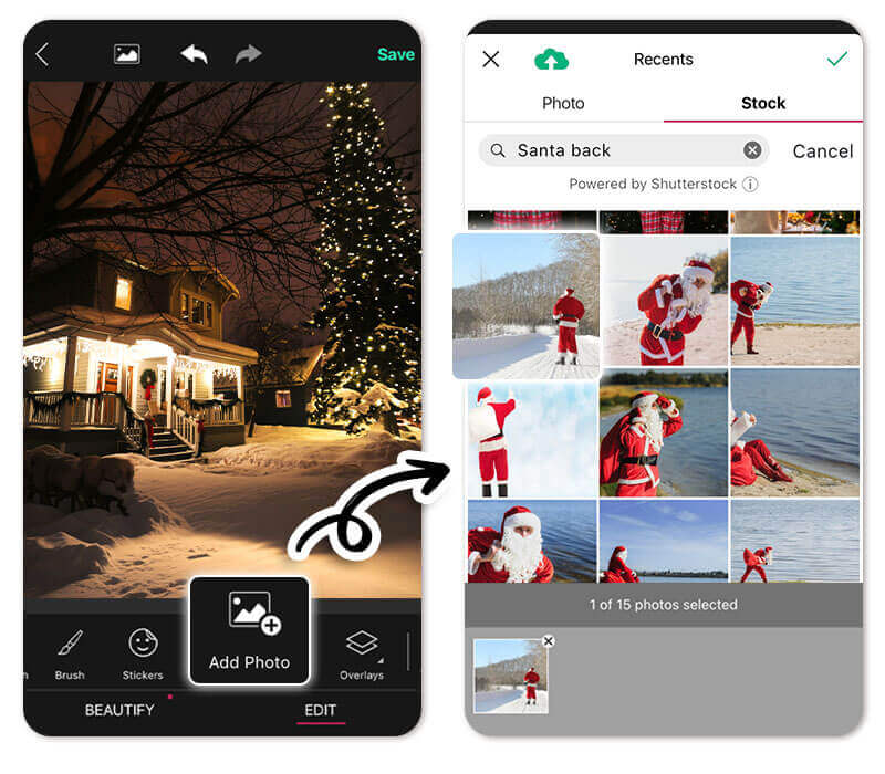 Add Santa to Photo Add Santa to Photo