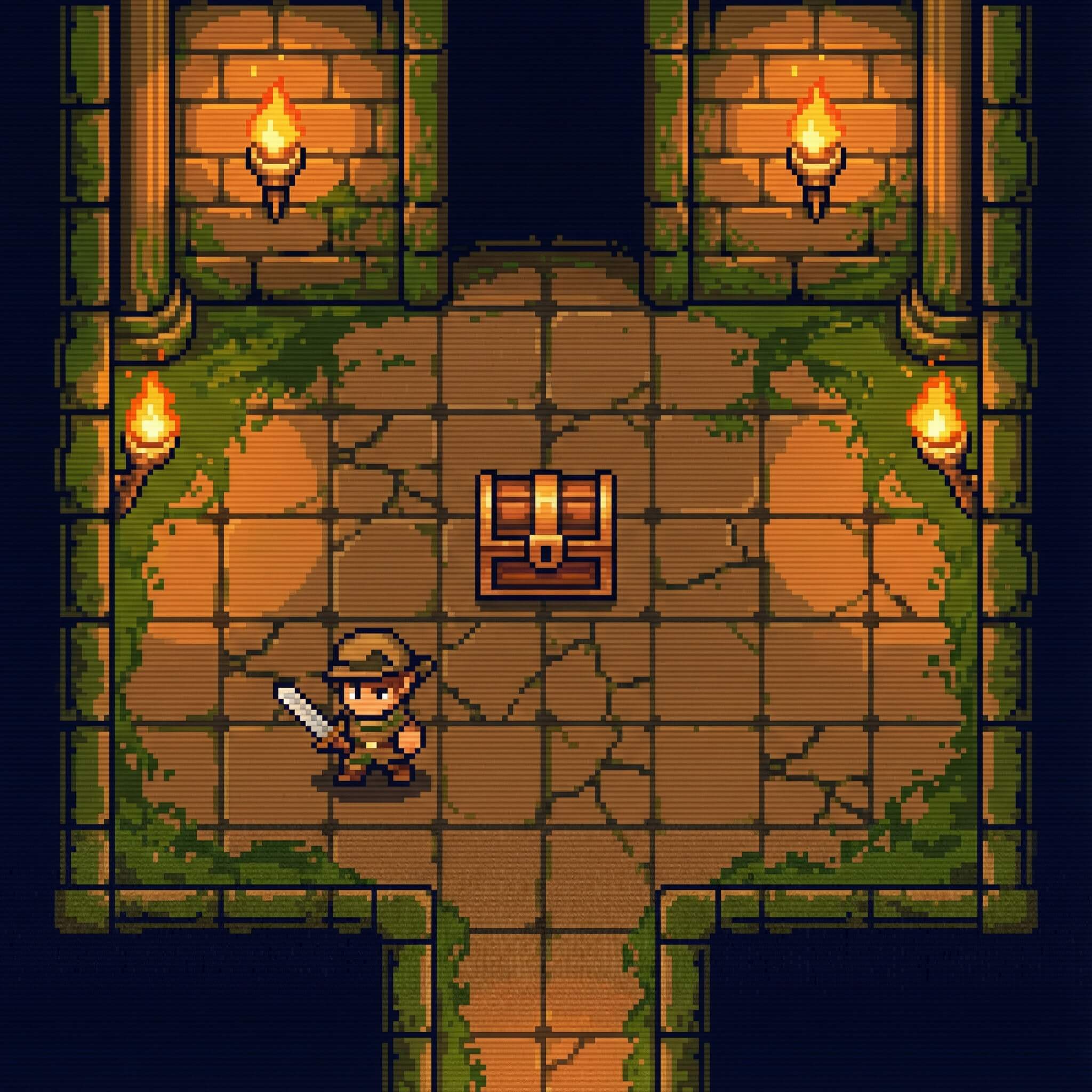 Nano Banana Pro Prompt 04_Retro Pixel-Art Game Scene