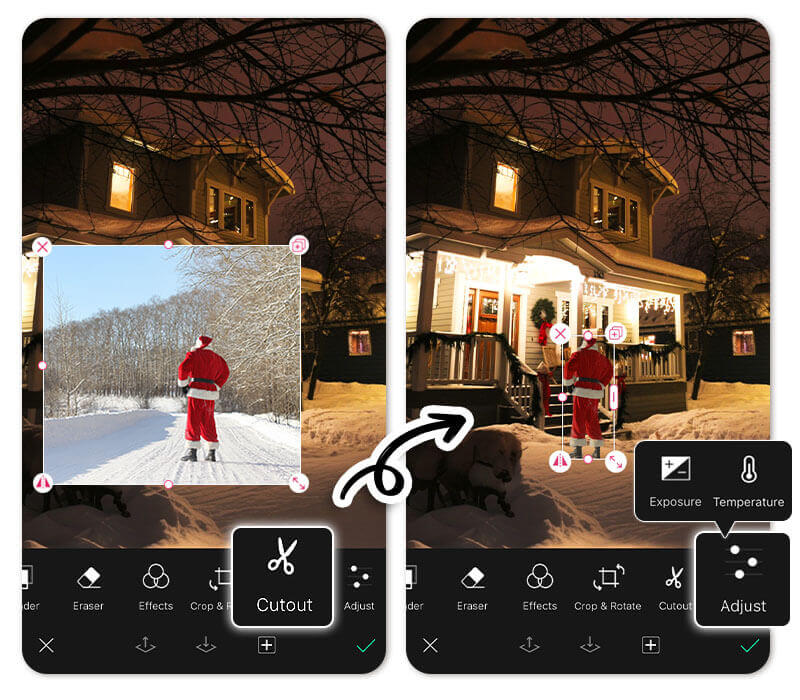 Add Santa to Photo Add Santa to Photo