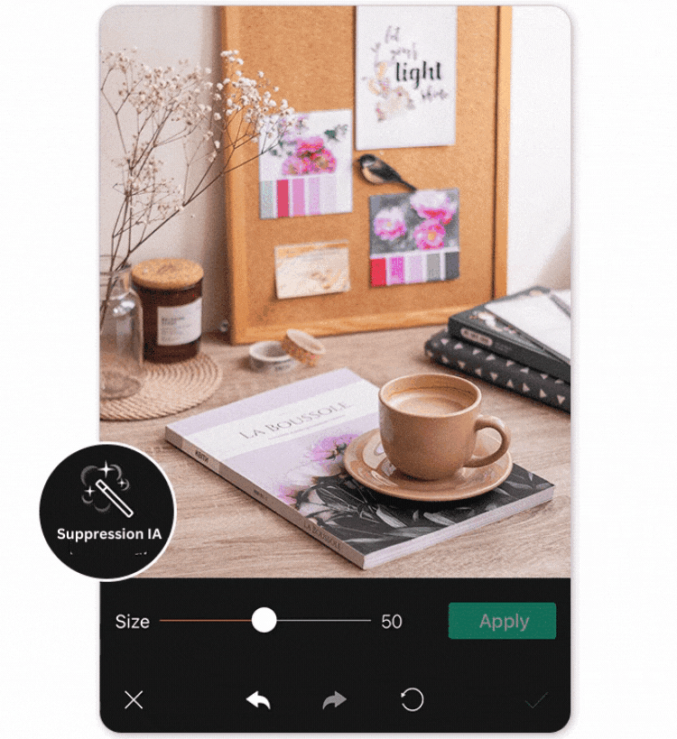 Supprimer objet sur photo