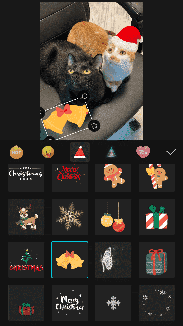 CapCutの動くスタンプ機能 CapCutの動くスタンプ機能