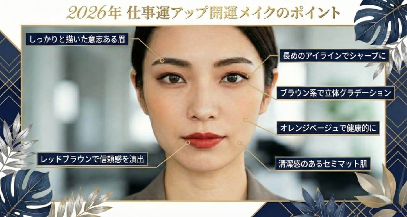 2026年の仕事運アップのメイク 2026年の仕事運アップのメイク