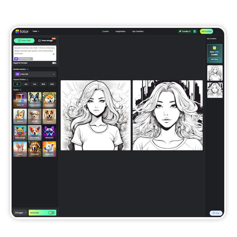 Meilleur générateur de bandes dessinées IA : Fotor Meilleur générateur de BD IA et Comic AI : Fotor