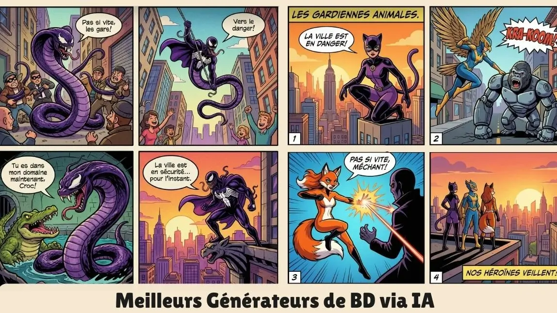 6 Générateurs BD IA en ligne et sur application