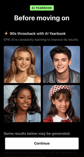 EPIK app to create AI yearbook photos