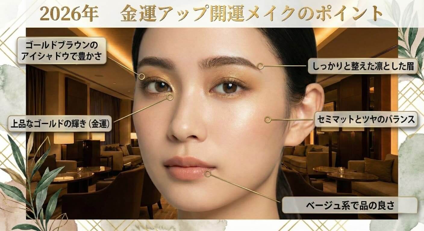 2026年の金運アップのメイク 2026年の金運アップのメイク