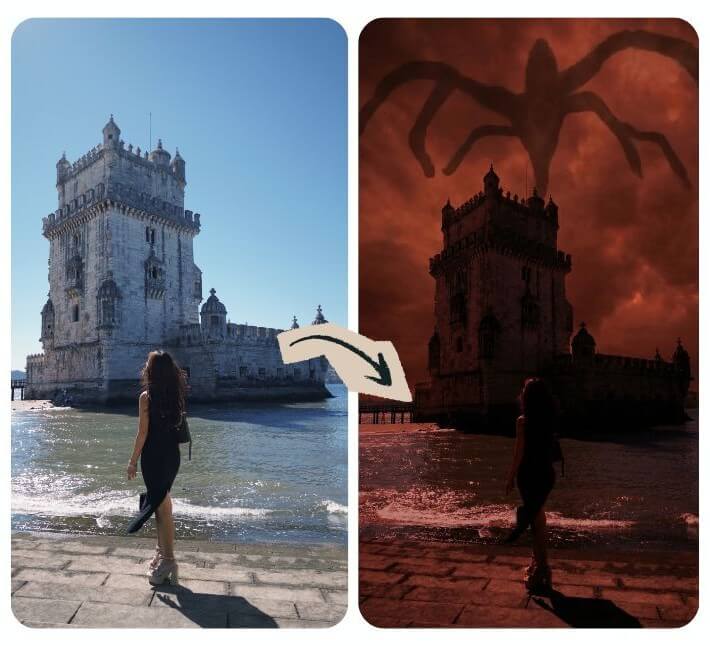 怪奇物語特效照片合成