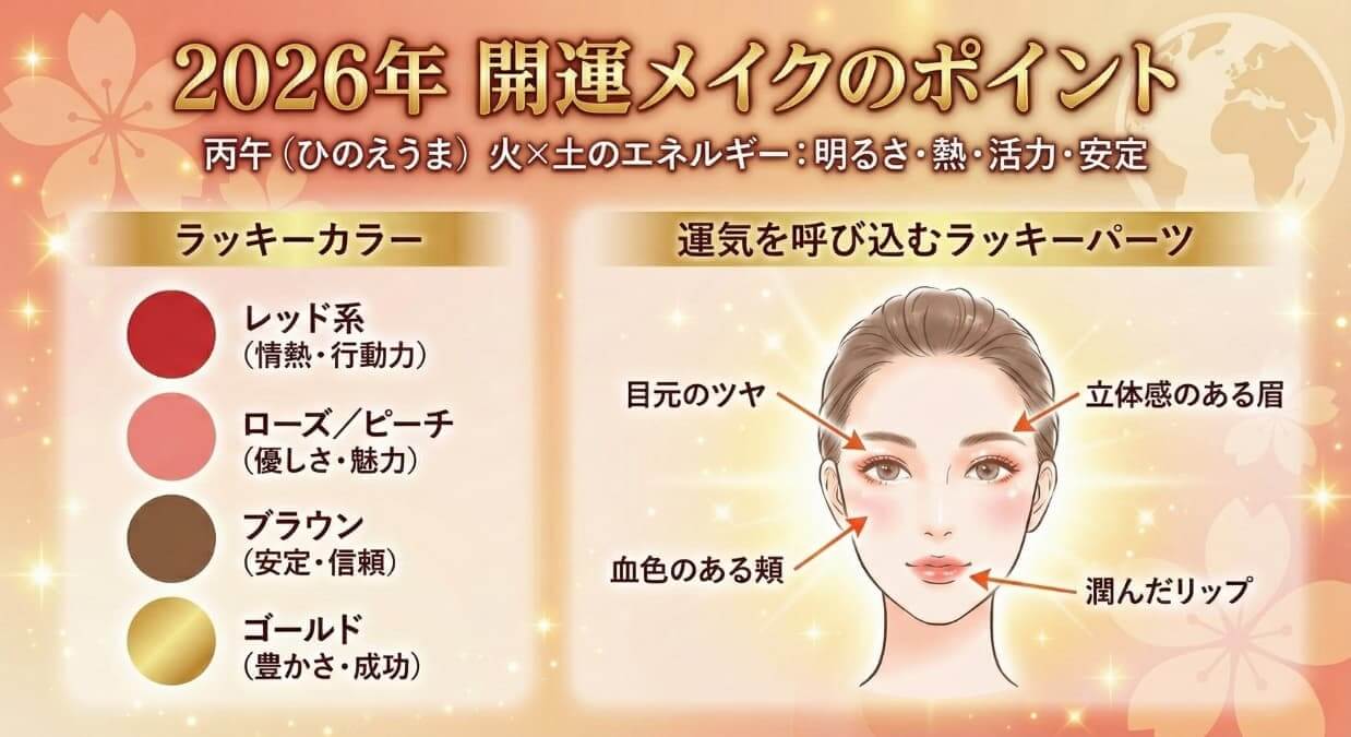 2026年の開運メイクのポイント 2026年の開運メイクのポイント