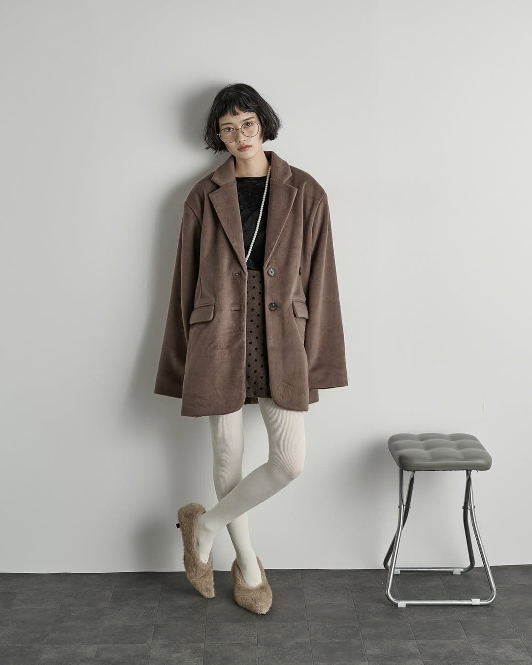 インテリ感のある美術館デート服