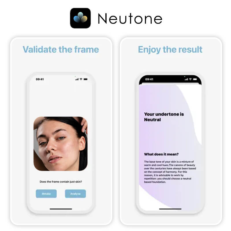 Neutone is built specifically to detect skin undertone from a simple photo. Neutone is a good skin tone app, but has limited functionality.