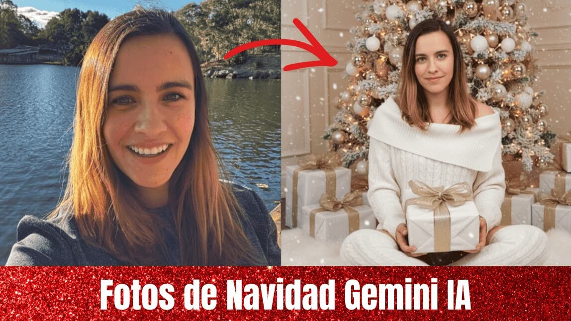 Fotos navideñas Gemini IA para Navidad prompts
