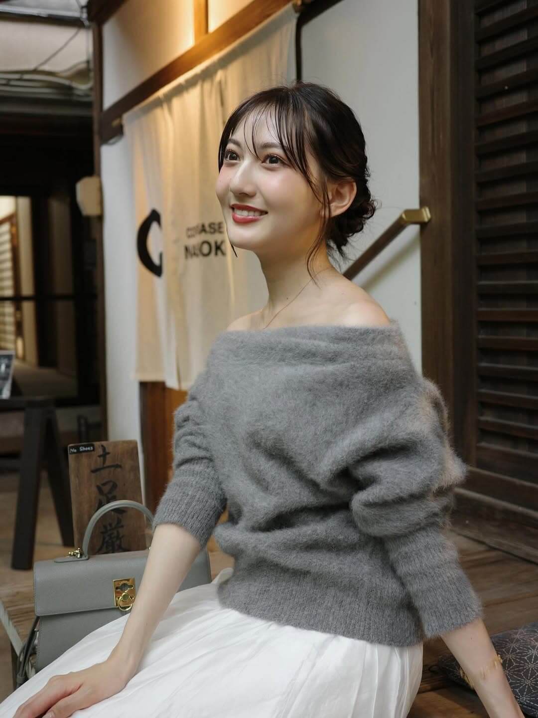 きれいめシンプルで知的な冬のデート服