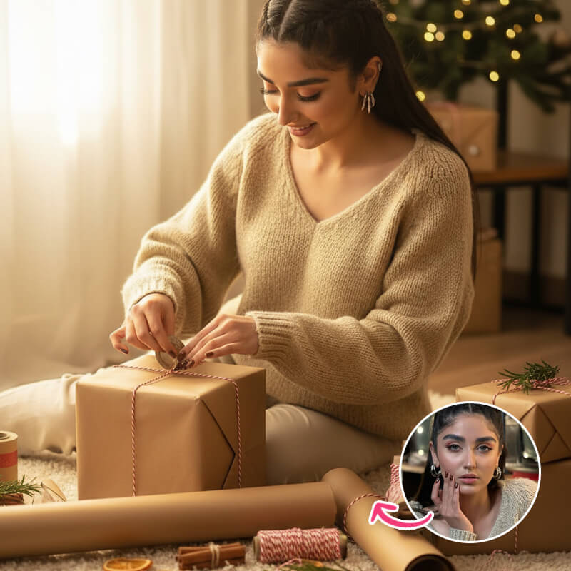 Christmas AI Photo Wrapping Gifts