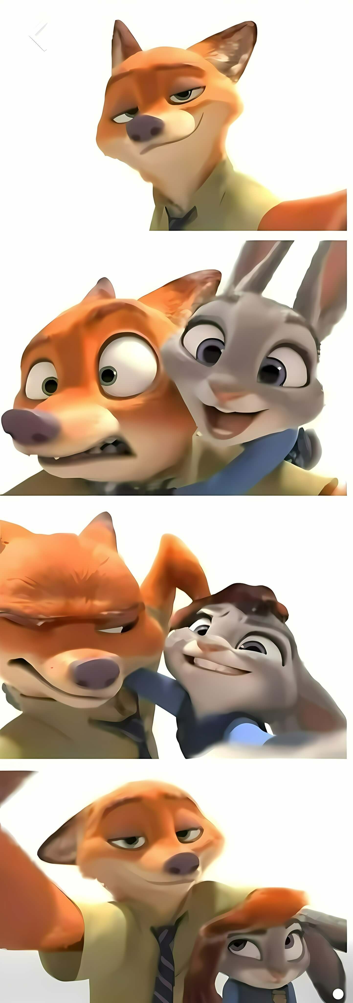 免費下載動物方城市情侶合照模板