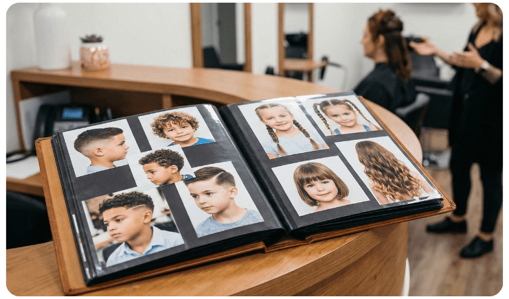 Salon hairstyle portfolio creation Salon hairstyle portfolio creation