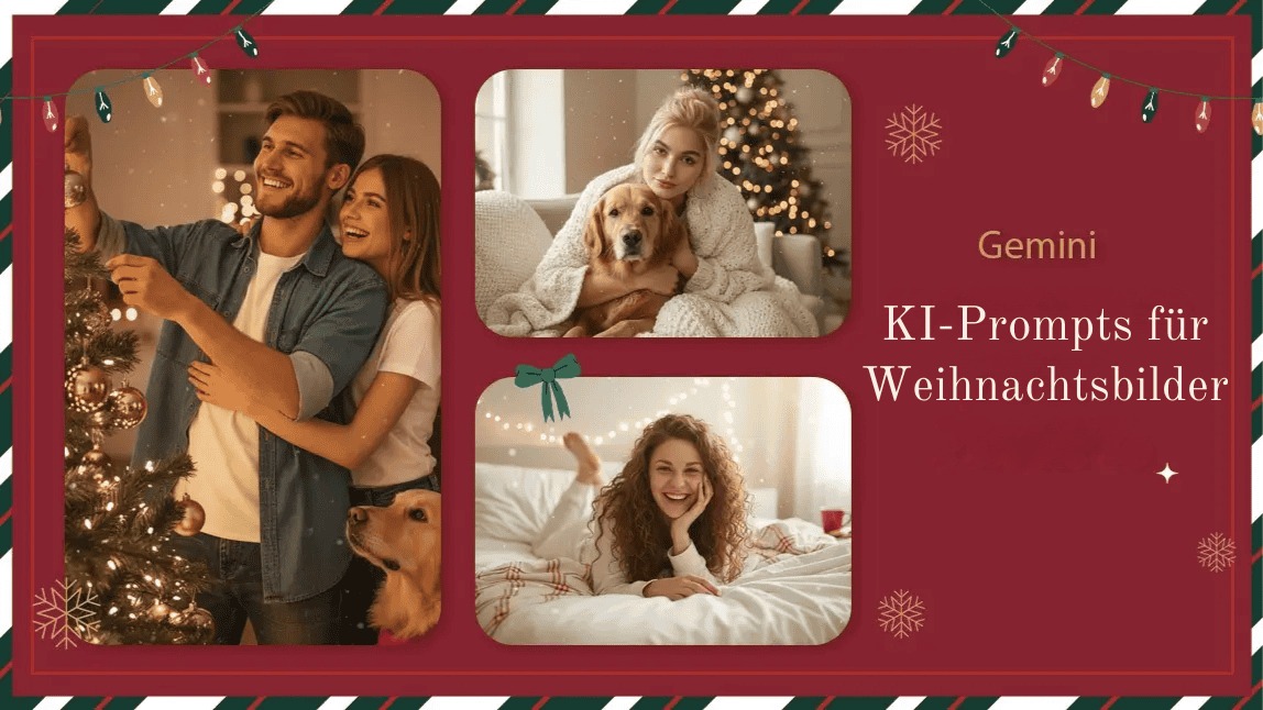 Gemini AI Prompts für Weihnachten: 10 Ideen für deine Fotos