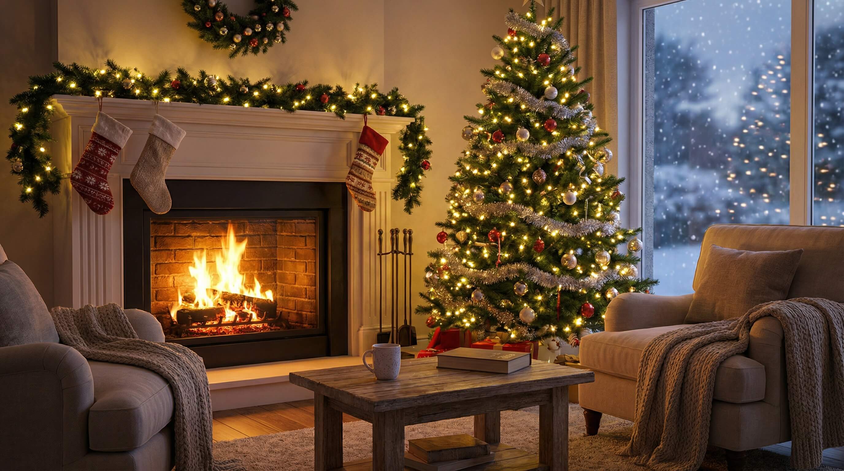 Classic Christmas Living Room Classic Christmas Living Room