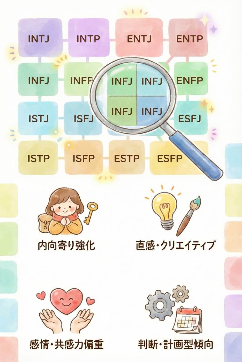 64タイプ診断の進化点 64タイプ診断の進化点