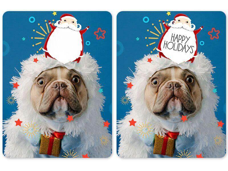 Adicionar Texto à Colagem Adicionar texto à Colagem de Natal