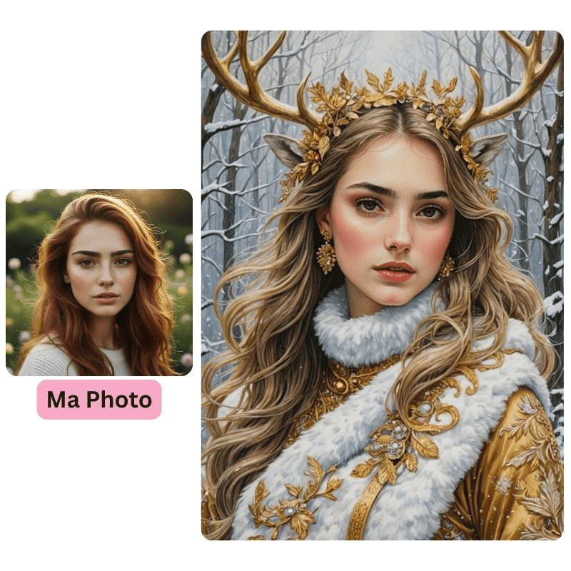 Créer photo de profil de Noël avec avatar de Noël