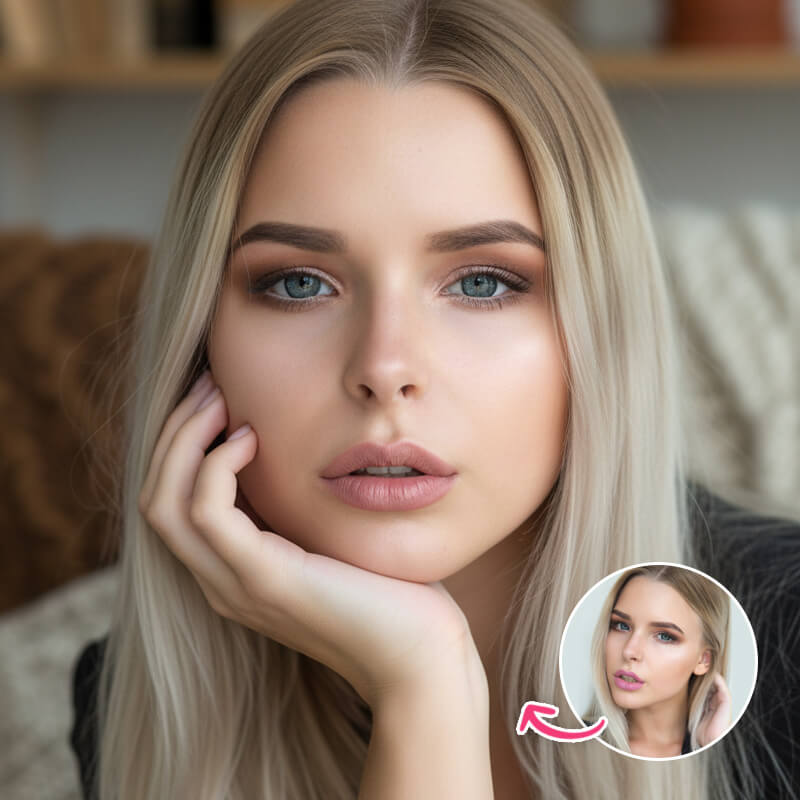 Freckled Indoor Close Up