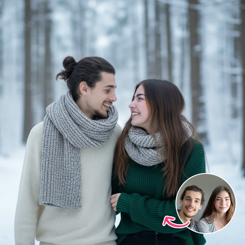 Snowy Forest Scarf Snowy Forest Scarf