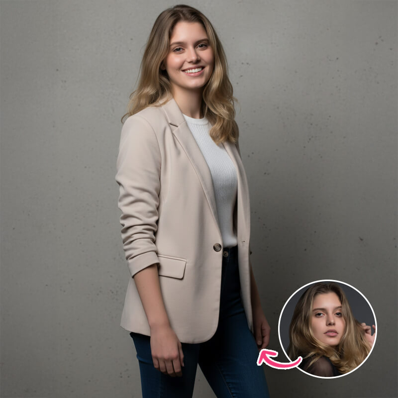 Textured Wall Portrait Textured Wall Portrait