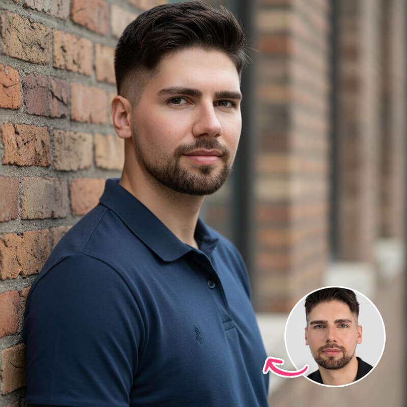 Brick Wall Portrait Brick Wall Portrait
