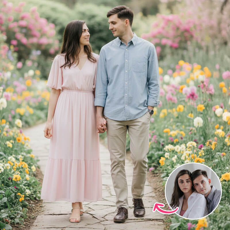 Flower Garden Tender Moment Flower Garden Tender Moment